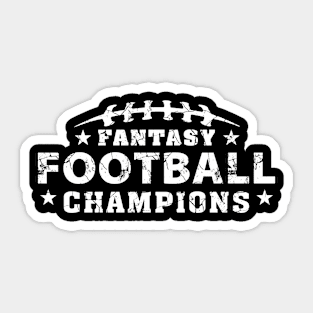 Fantasy Football Champions League Champs Funny Sticker